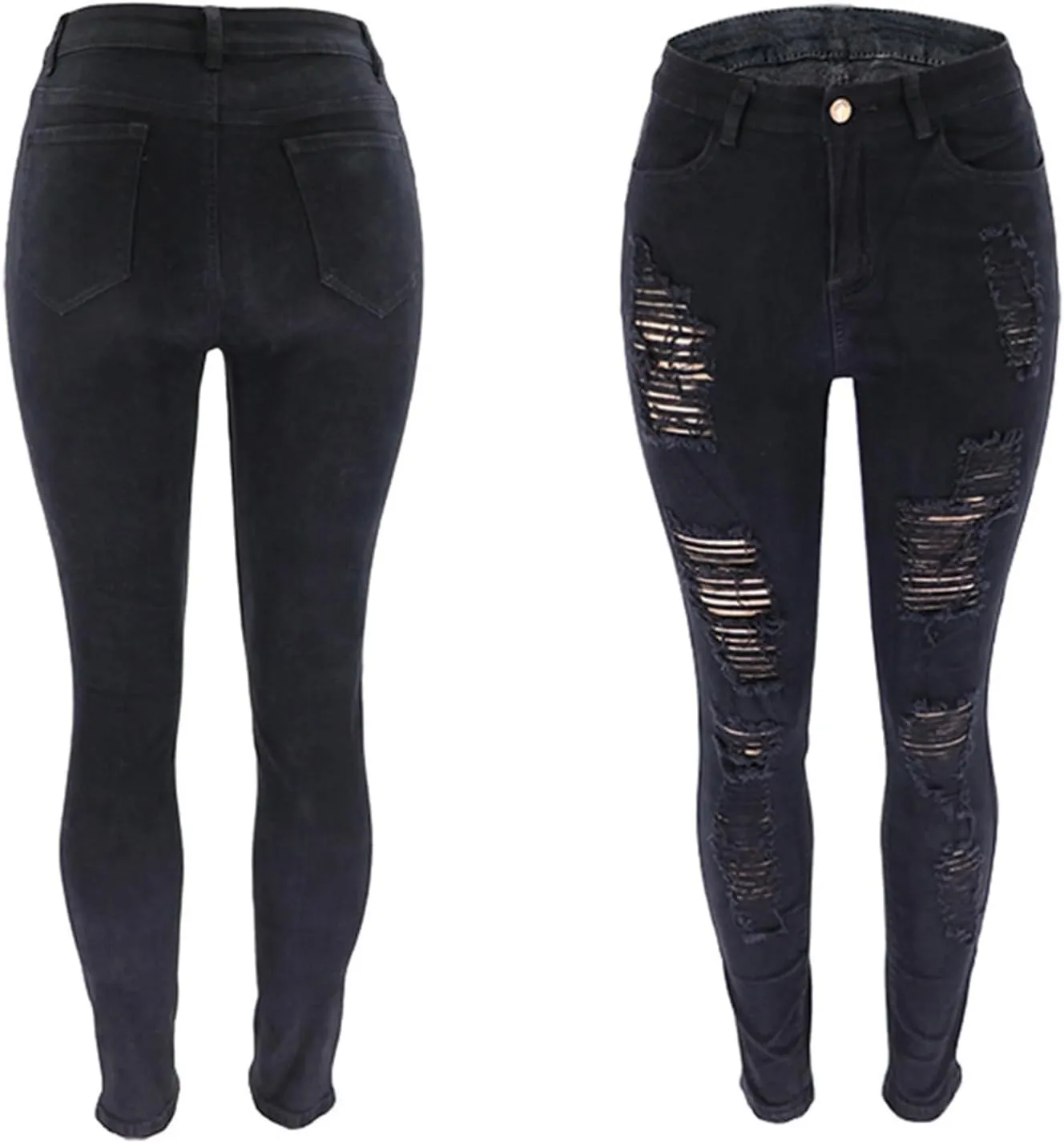Jeans for Women Ripped Distressed High Waisted Mom Butt Lifting Bootcut Pants Skinny Casual 2024 Legging Petite Jeans