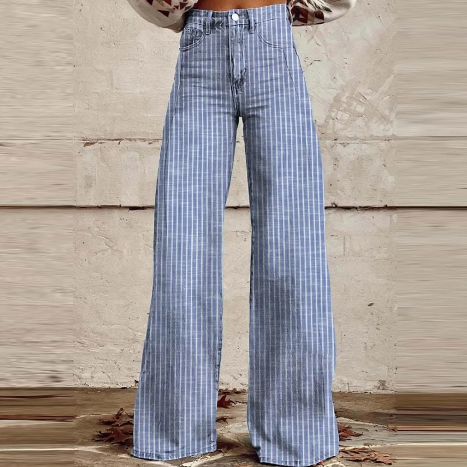 Jeans Women Cargo, Flare Jeans Petite Baggy High Waisted 2025 Trendy Wide Leg Summer Trousers Stretchy