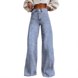 Jeans Women Cargo, Flare Jeans Petite Baggy High Waisted 2025 Trendy Wide Leg Summer Trousers Stretchy