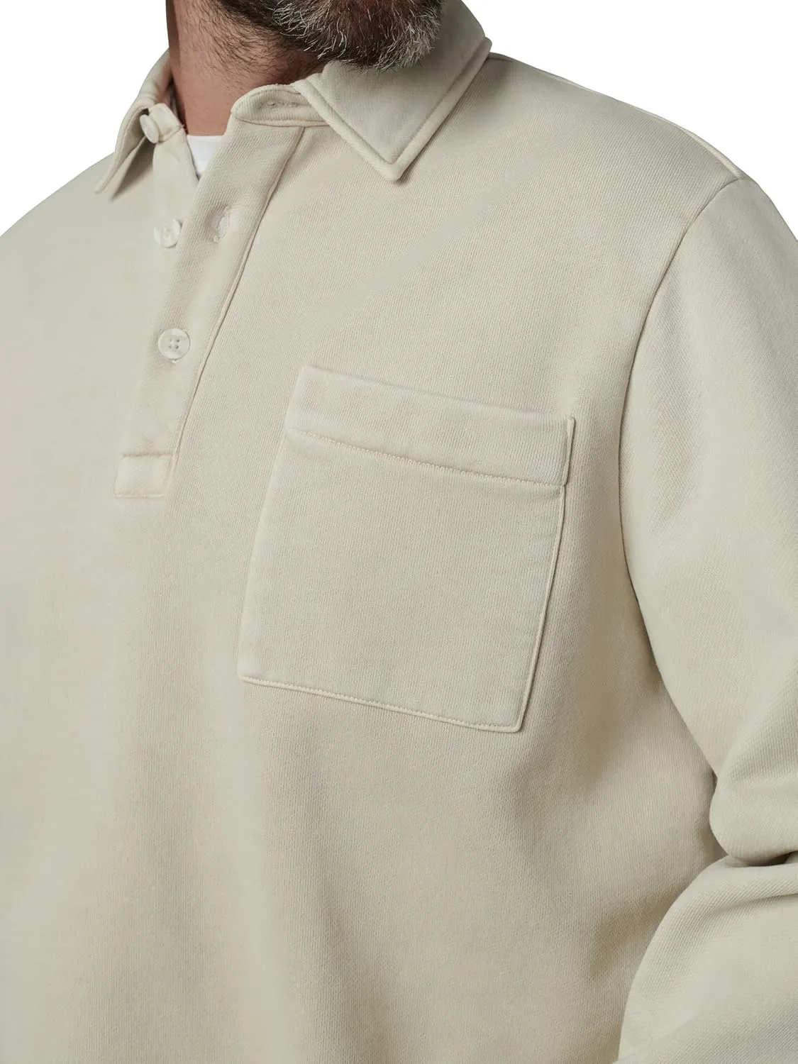 Joe's Jeans Men's Polo Long Sleeve Sweatshirt