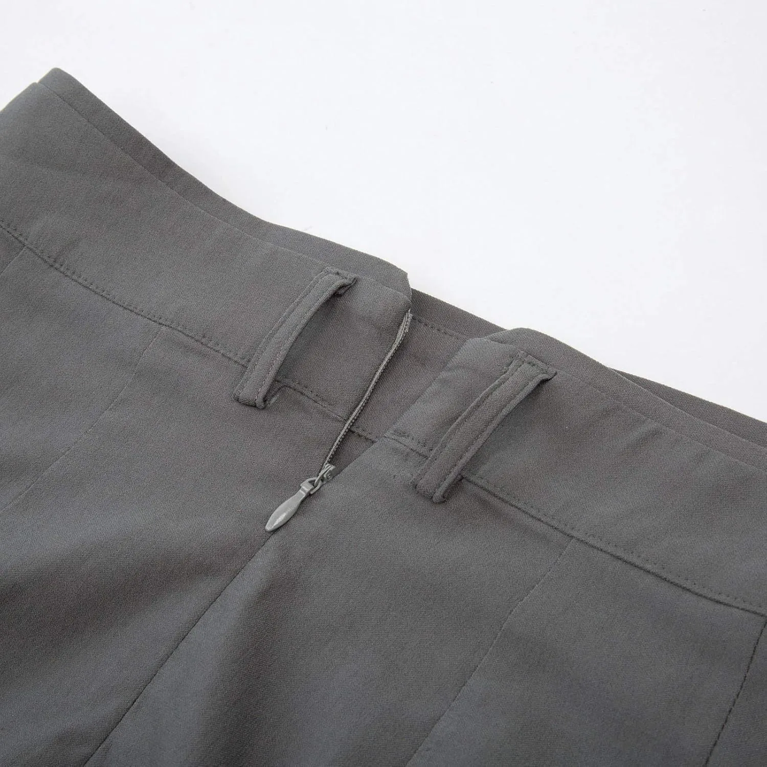 Kate Kasin Women's Bodycon Pencil Skirt with Belt Solid Color Hip-Wrapped