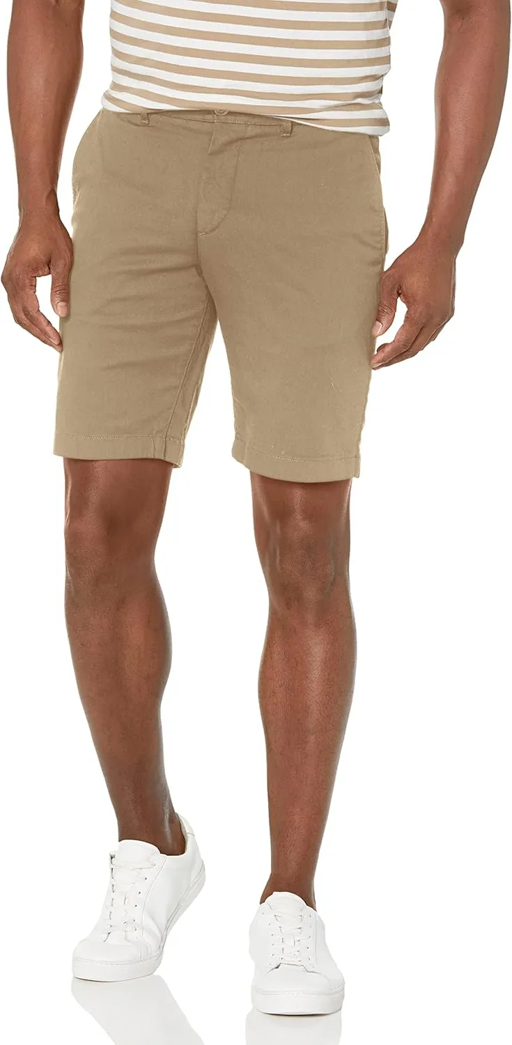 Lacoste Men's Slim Fit Solid Stretch Cotton Bermuda Shorts