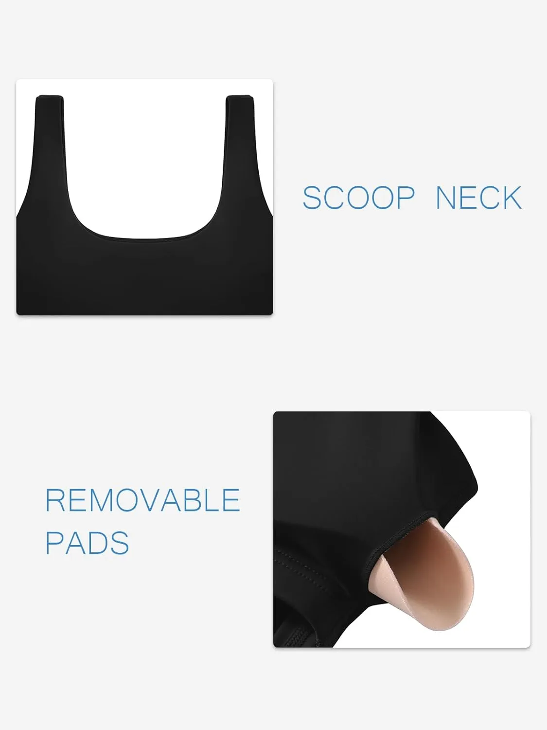 LASLULU Womens Sport Bras Long Line Workout Yoga Gym Athletic Tops Clothes Shirts Camisole Padded Crop Tank Tops