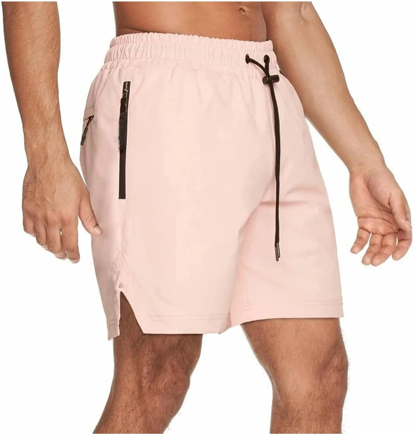 Lastesso Mens Shorts Athletic Lightweight Shorts Drawstring Zipper Pockets Workout Running Shorts Casual Quick Dry Clothes