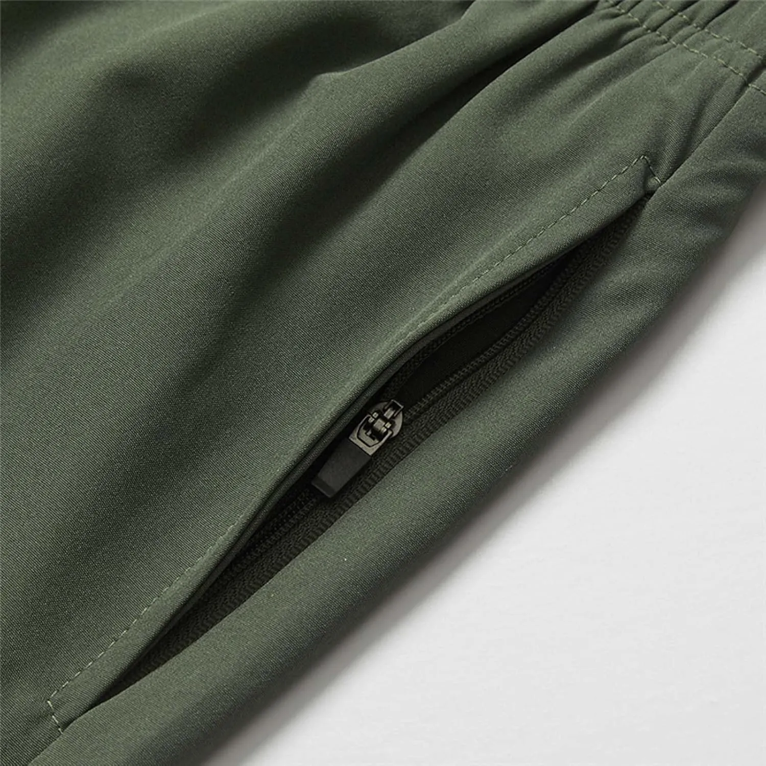 Lastesso Mens Shorts Casual Zipper Pockets Shorts Athletic Quick Dry Summer Boardshorts Lightweight Workout Running Shorts
