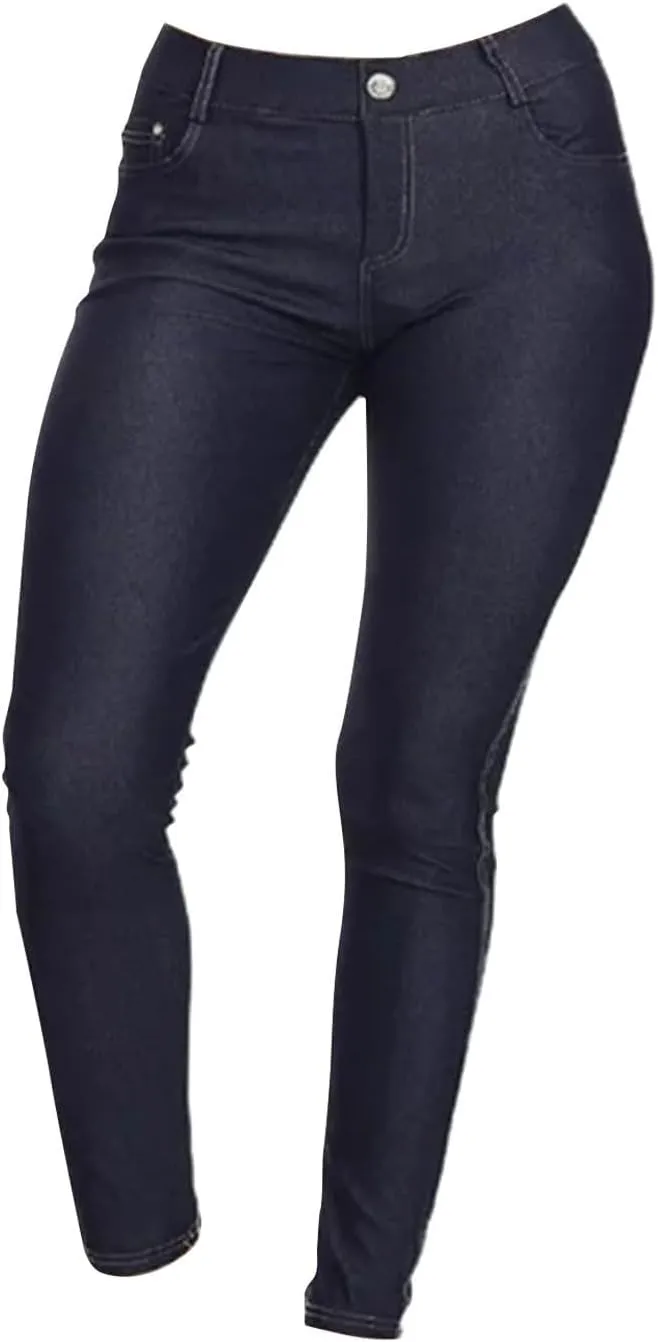 Loose Denim Pants Womens Denim Jeans Stretch Pencil Trousers Slim Long Pants High Waisted Stretchy Womens Jeans