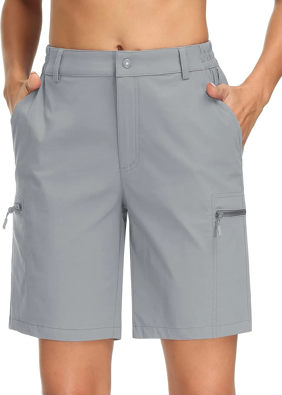 MAGCOMSEN Women's Hiking Shorts Quick Dry Lightweight Golf Shorts with 4 Pockets Summer Casual Athletic Running Shorts