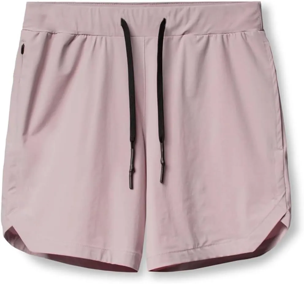 Mens Athletic Running Shorts Jogging Stretch Quick Dry Shorts Elastic High Waist Shorts Phone Pockets