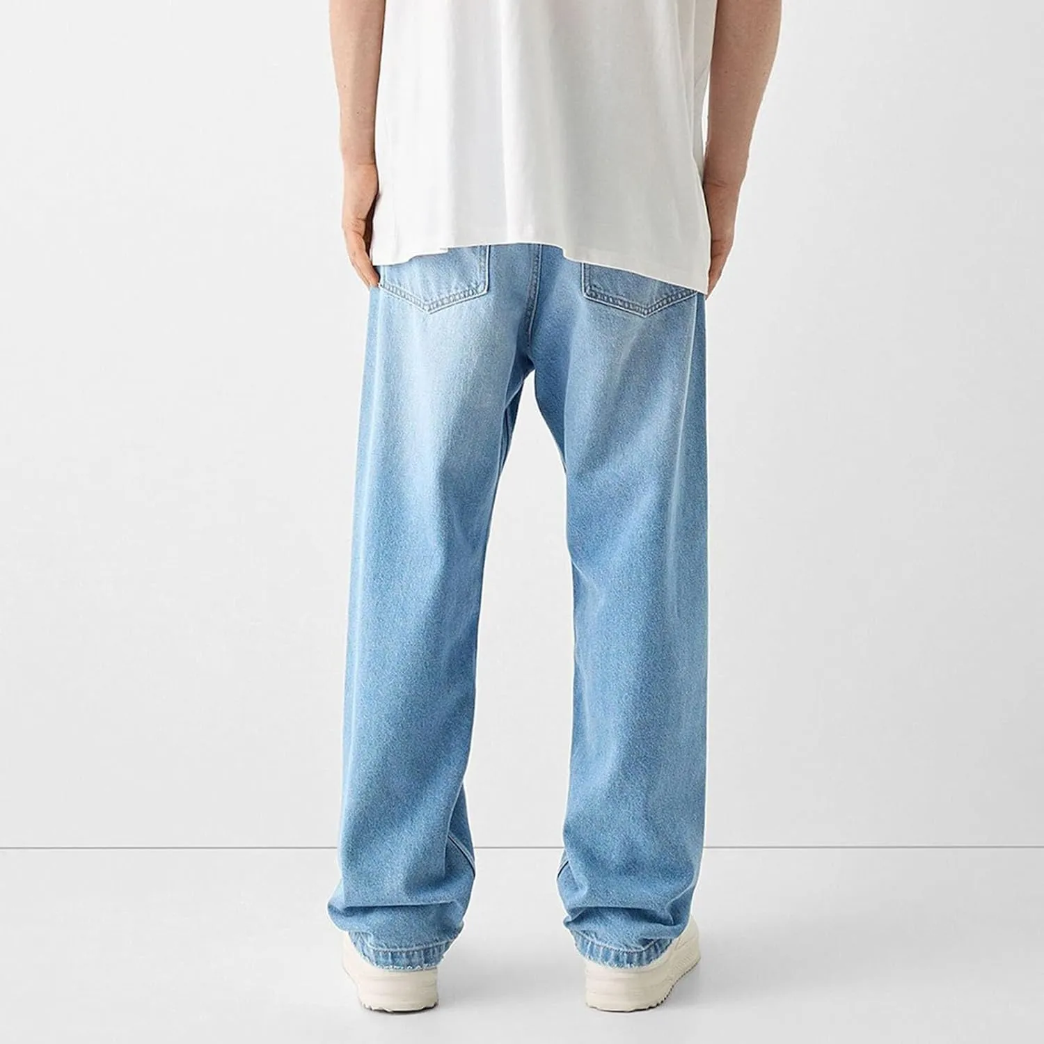 Men's Baggy Jeans Y2k Straight Leg Denim Pants Relaxed Fit Jean Gothic Vintage Casual Hip Hop Streetwear Pant Trouser