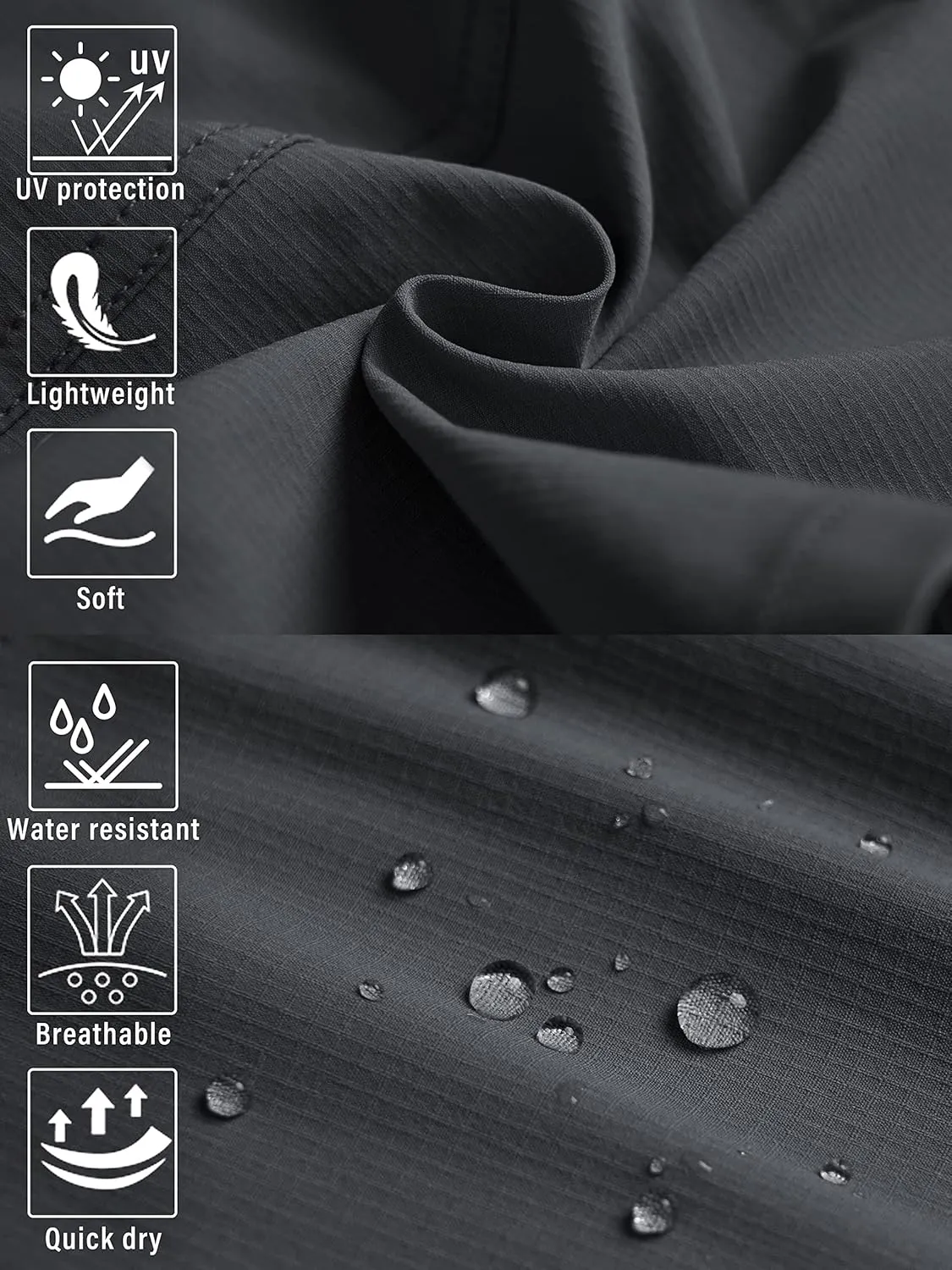 Mens Cargo Hiking Shorts Athletic Lightweight Shorts Running Quick Dry Casual Golf Fishing Shorts Outdoor Workout