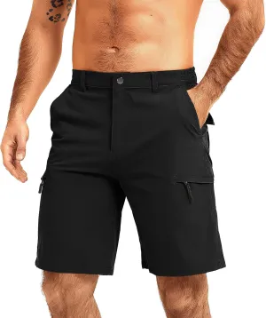 Mens Cargo Hiking Shorts Athletic Lightweight Shorts Running Quick Dry Casual Golf Fishing Shorts Outdoor Workout