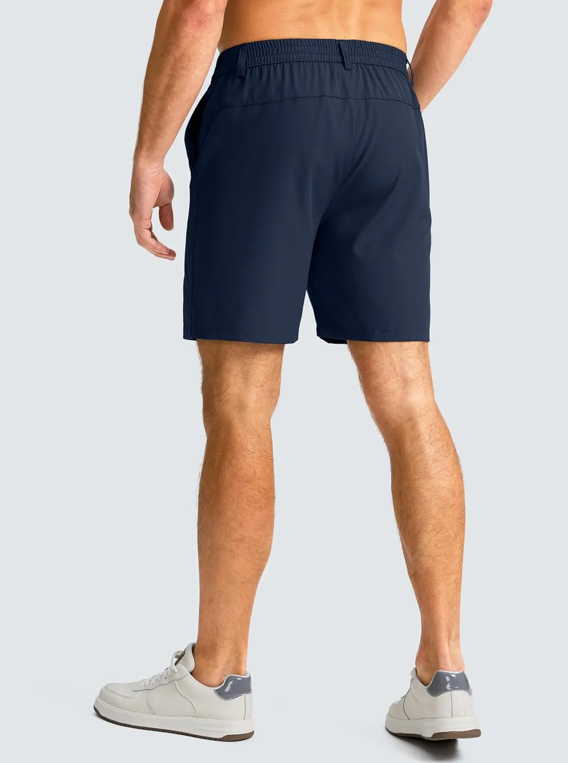 Men's Casual Shorts 7" Lightweight Golf Shorts for Men Stretch with 3 Pockets Quick Dry Breathable Work Shorts