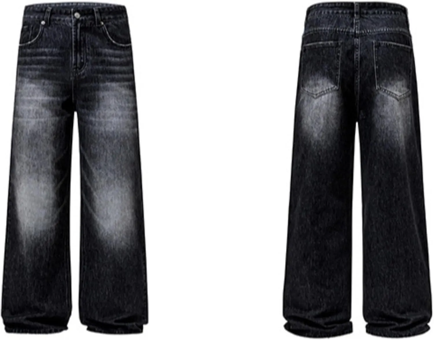 Men's Classic Disco Retro Flared Denim Pants Vintage Relaxed Bell Bottom Jeans 60s 70s Stretch Jean Trousers