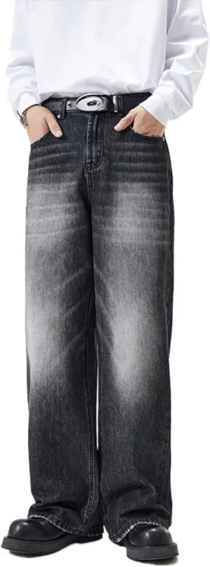 Men's Classic Disco Retro Flared Denim Pants Vintage Relaxed Bell Bottom Jeans 60s 70s Stretch Jean Trousers