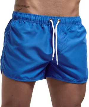 Men's Running Athletic Shorts Workout Gym Quick Dry Lightweight Shorts Casual Drawstring Elastic Summer Beach Shorts
