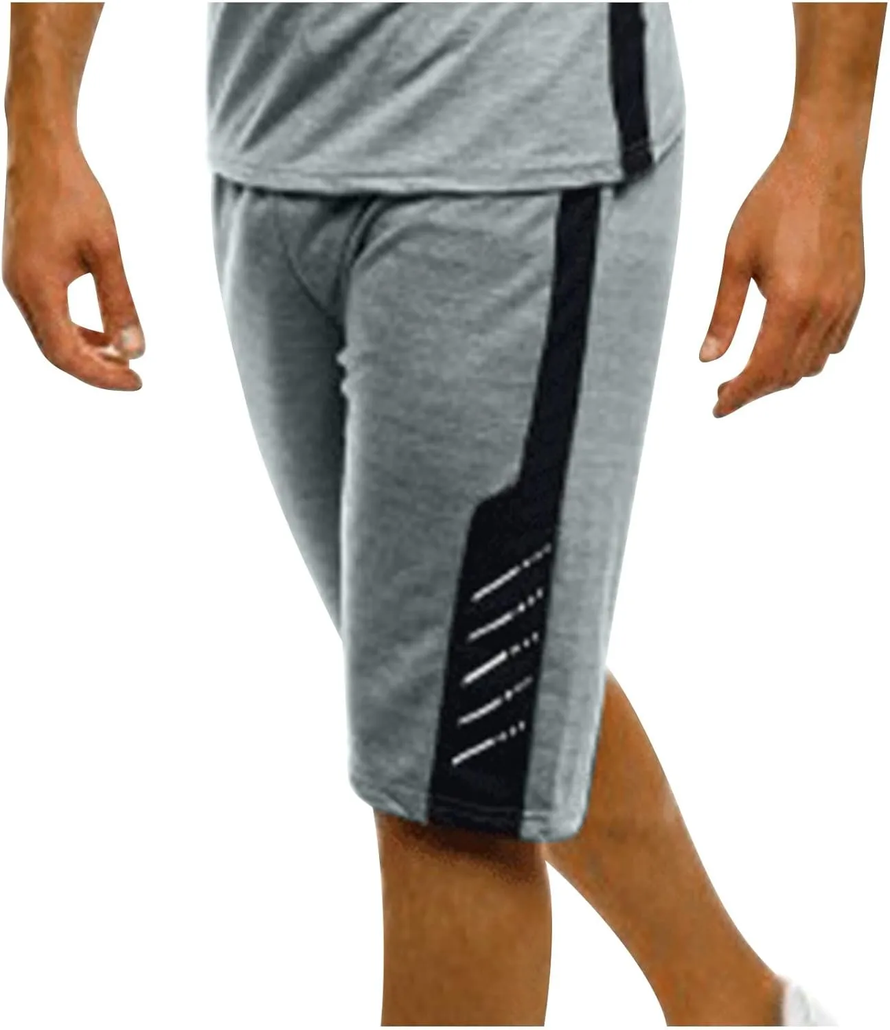 Men's Running Shorts Lightweight Loose Fitness Shorts Casual Quick Dry Workout Gym Athletic Shorts with Pockets