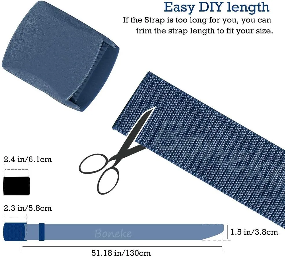 Nylon Belt, Men Military Tactical Breathable Belts, fast through the airport security, Metal Buckle Plastic Buckle