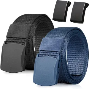 Nylon Belt, Men Military Tactical Breathable Belts, fast through the airport security, Metal Buckle Plastic Buckle