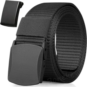 Nylon Belt, Men Military Tactical Breathable Belts, fast through the airport security, Metal Buckle Plastic Buckle