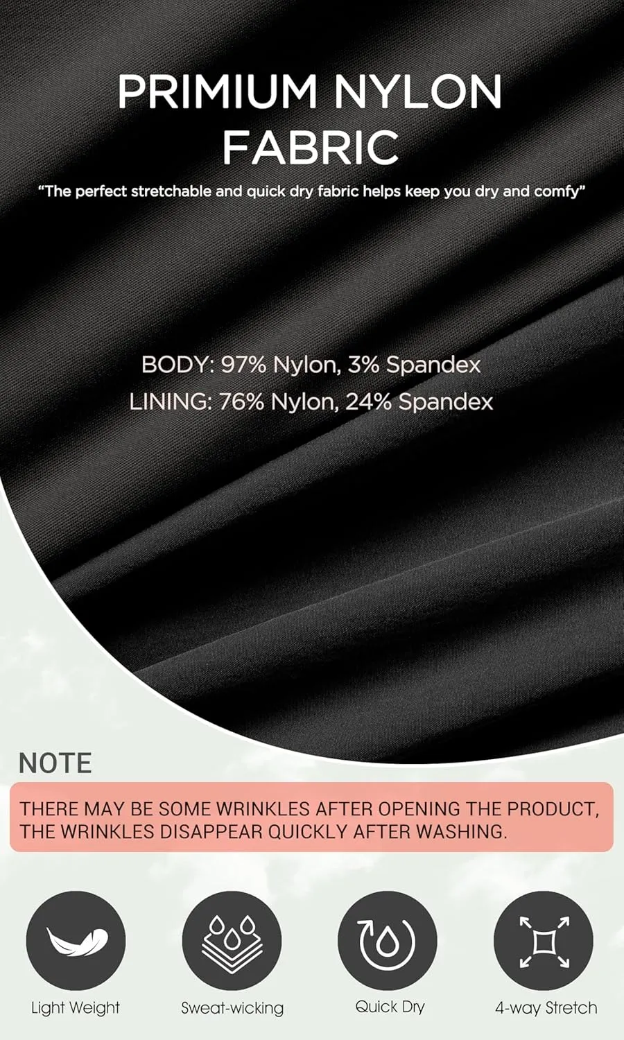 ODODOS 2 in1 Athletic Shorts for Women High Waist Dolphin Split Workout Running Shorts with Pockets