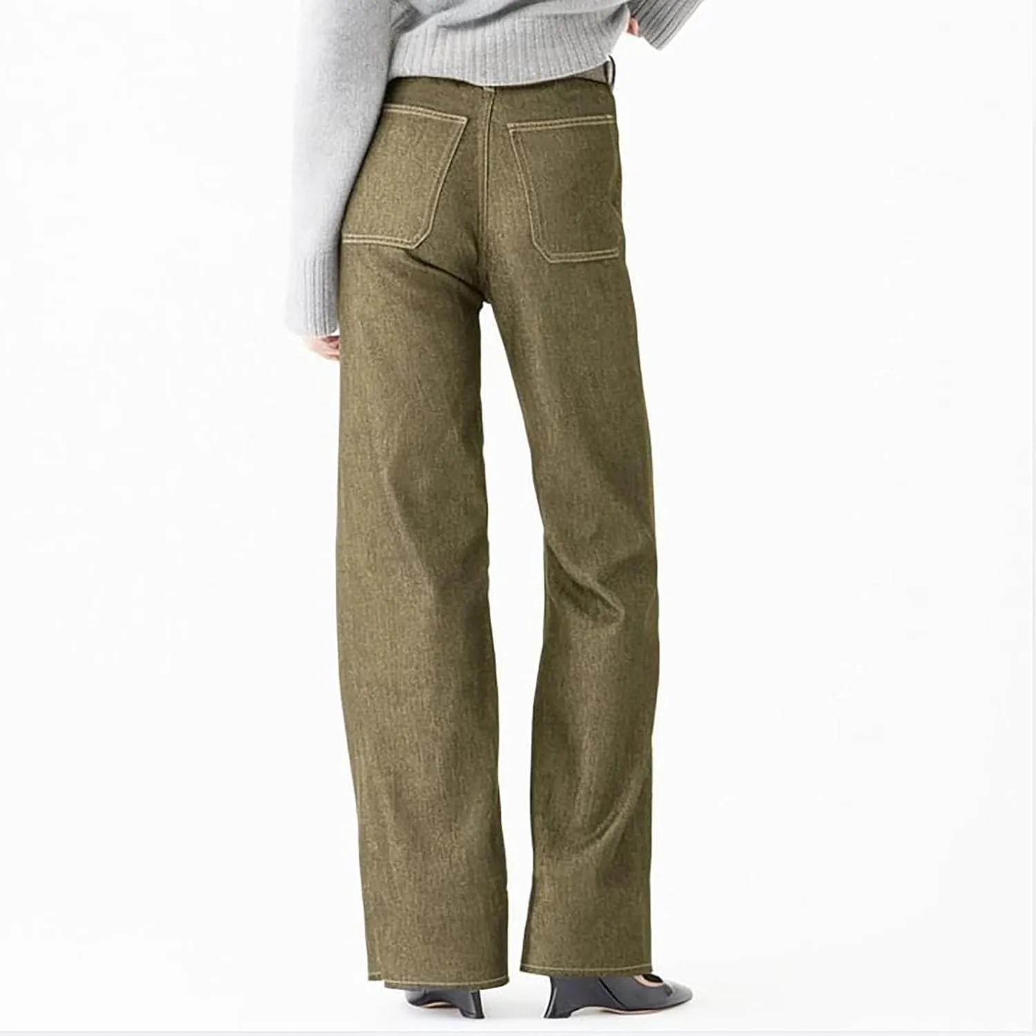 Oprah's Favorite Jeans Pants 2025, Tummy Control Wide Leg Trousers, Chiccurva Jeans, High Waisted Cropped Denim Pants