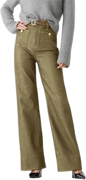 Oprah's Favorite Jeans Pants 2025, Tummy Control Wide Leg Trousers, Chiccurva Jeans, High Waisted Cropped Denim Pants