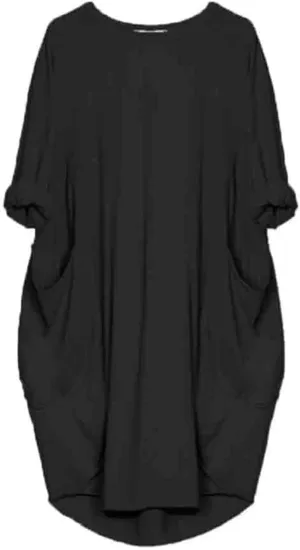 Oversized Dress for Women Long Sleeve Crewneck Midi Dress Plus Size Casual Going Out Dress with Pocket 2025