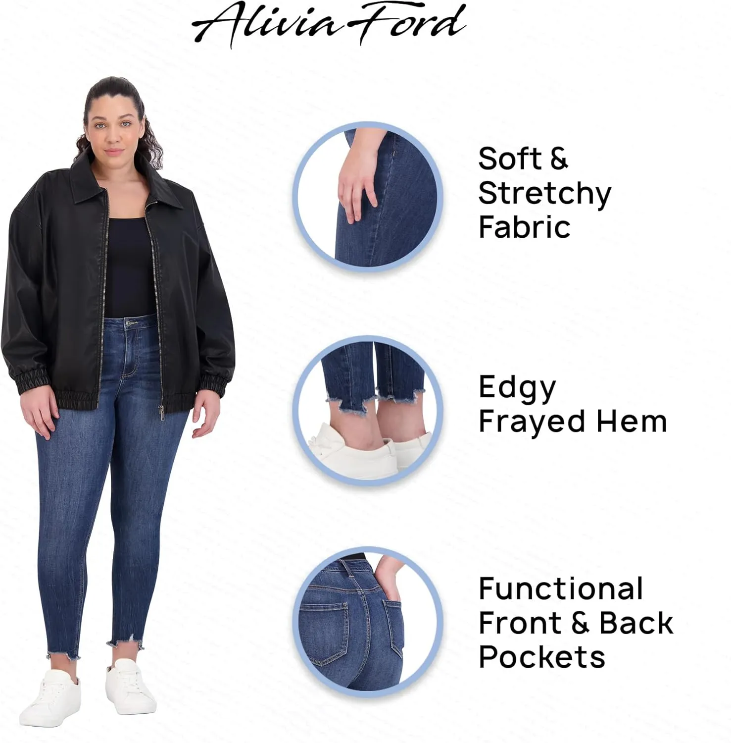 Plus Size Jeans for Women  High Waisted Skinny Jeans for Women  29