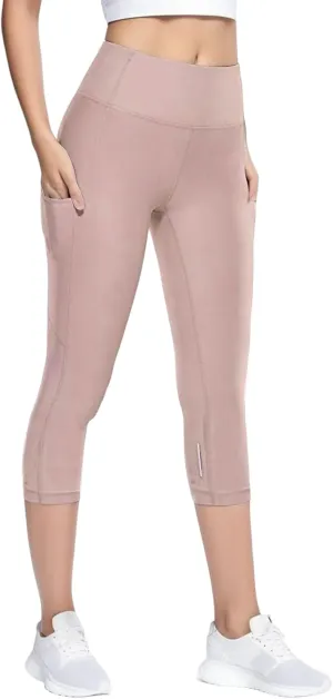 Reflective Womens Tights and Leggings Elastic Capri Girl Tights Cropped Skimpy High Waisted Yoga Pants Girls Leggings