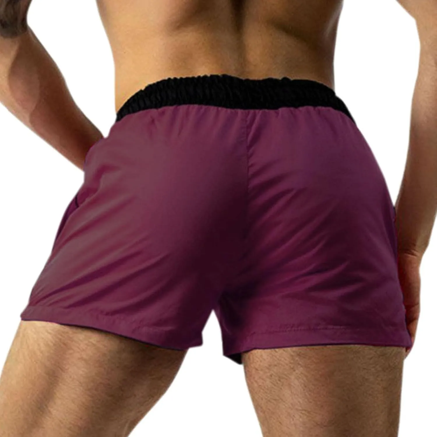 Running Shorts Men Casual Summer Shorts Quick Dry Athletic Shorts Elastic Waist Drawstring Shorts Loose Gym Shorts