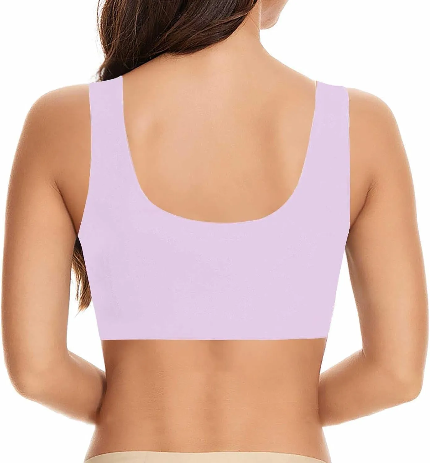Seamless Sexy Push Up Bras for Older Women Wireless Posture Correcting Bra with Support Bra for Seniors