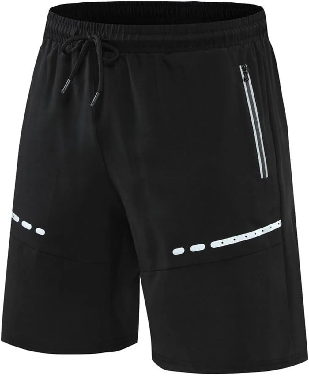 Short Gym Shorts For Men Running Stretch Quick Dry Shorts Elastic High Waist Jogging Shorts Phone Pockets