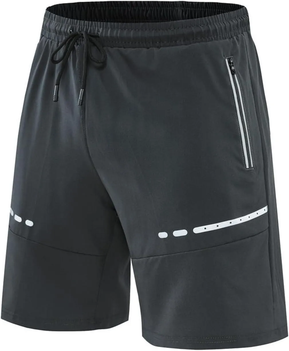 Short Gym Shorts For Men Running Stretch Quick Dry Shorts Elastic High Waist Jogging Shorts Phone Pockets