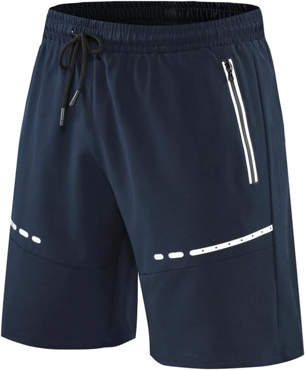 Short Gym Shorts For Men Running Stretch Quick Dry Shorts Elastic High Waist Jogging Shorts Phone Pockets