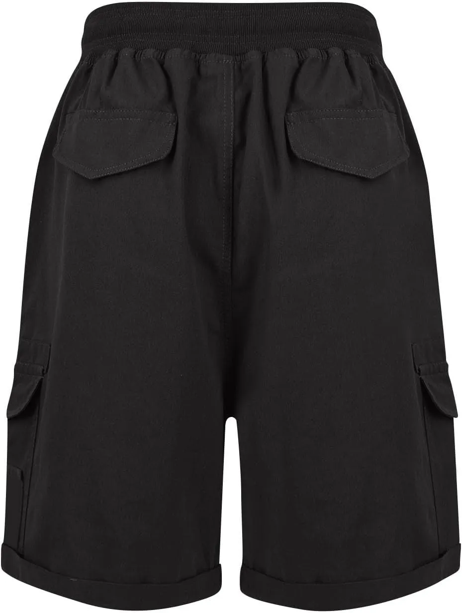 Shorts for Women Summer Y2k High Waisted Stretch Cargo Shorts with Pockets 7 Inch Lightweight Outdoor Hiking Shorts