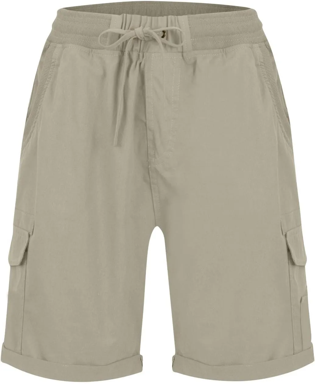 Shorts for Women Summer Y2k High Waisted Stretch Cargo Shorts with Pockets 7 Inch Lightweight Outdoor Hiking Shorts