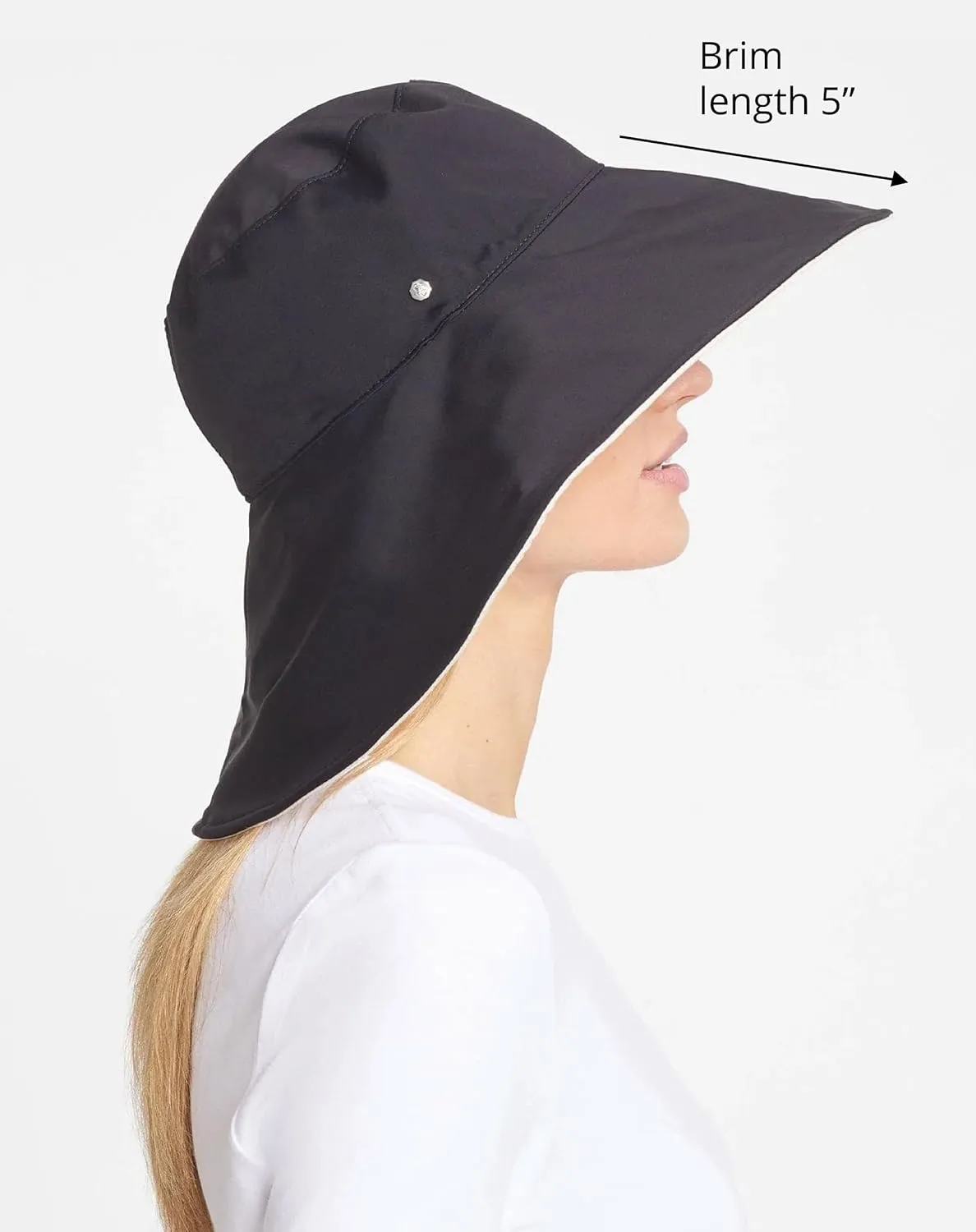 Solbari Ultra Wide Brim Sun Hat UPF50  Packable UV Sun Protection Hats with Full Coverage Brim