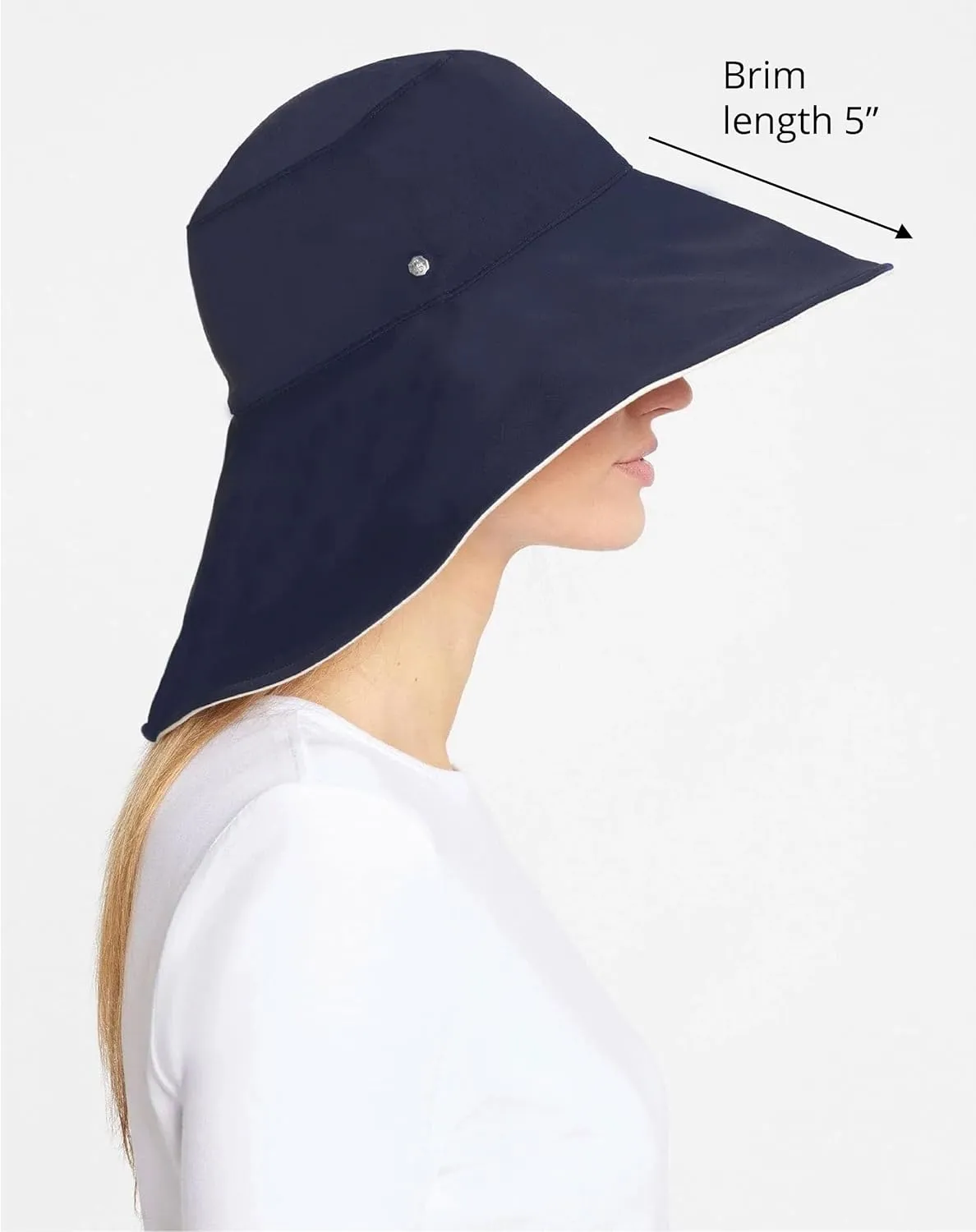 Solbari Ultra Wide Brim Sun Hat UPF50  Packable UV Sun Protection Hats with Full Coverage Brim