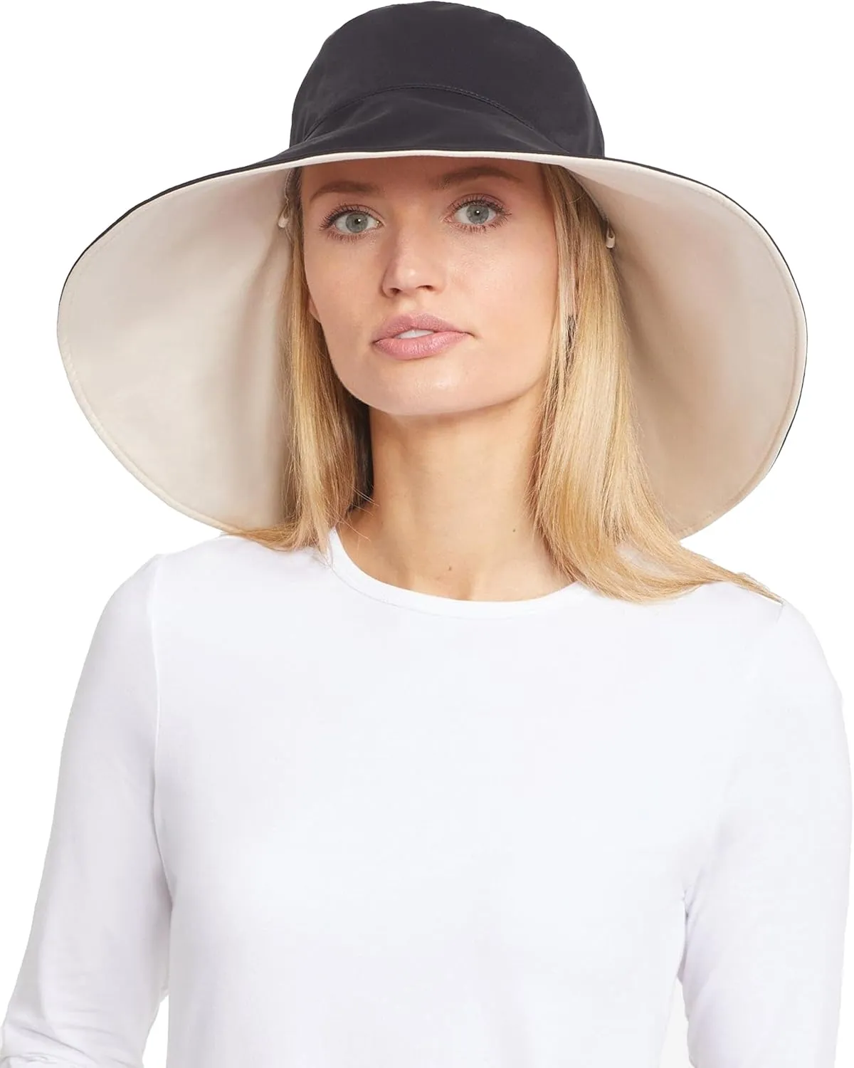 Solbari Ultra Wide Brim Sun Hat UPF50  Packable UV Sun Protection Hats with Full Coverage Brim