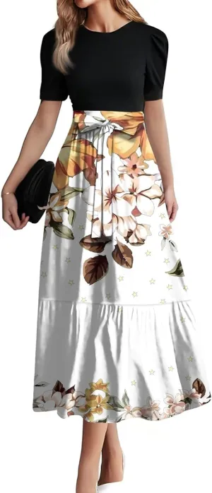 Spring Dresses for Women,Summer Dress for Women 2025 Plus Size Formal Wedding Guest A Line Womens Easter Dresses