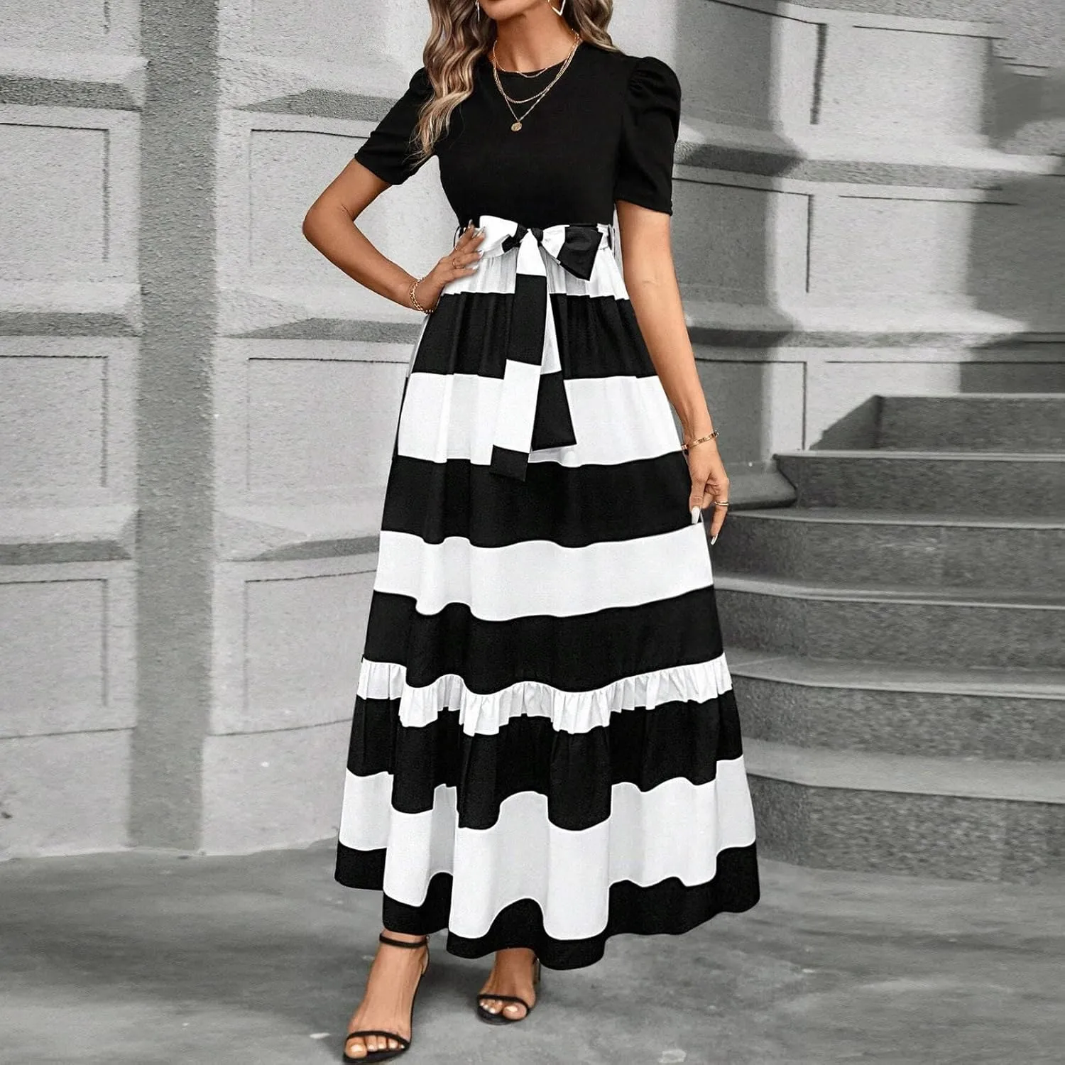 Spring Dresses for Women,Summer Dress for Women 2025 Plus Size Formal Wedding Guest A Line Womens Easter Dresses