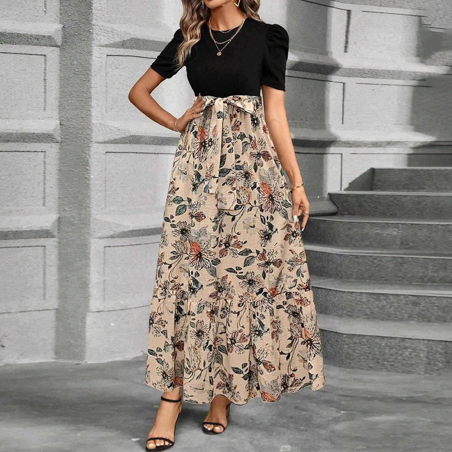 Spring Dresses for Women,Summer Dress for Women 2025 Plus Size Formal Wedding Guest A Line Womens Easter Dresses