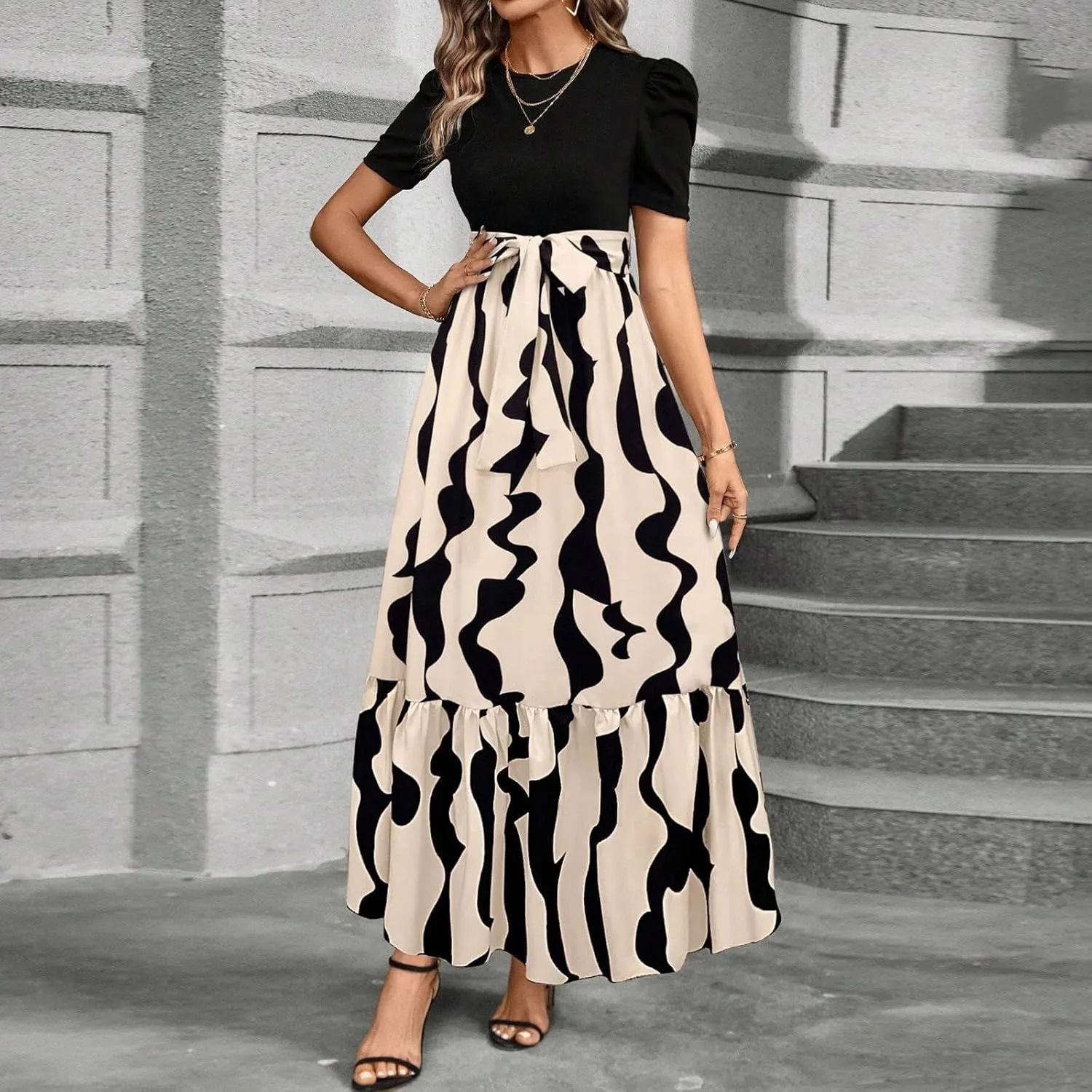 Spring Dresses for Women,Summer Dress for Women 2025 Plus Size Formal Wedding Guest A Line Womens Easter Dresses
