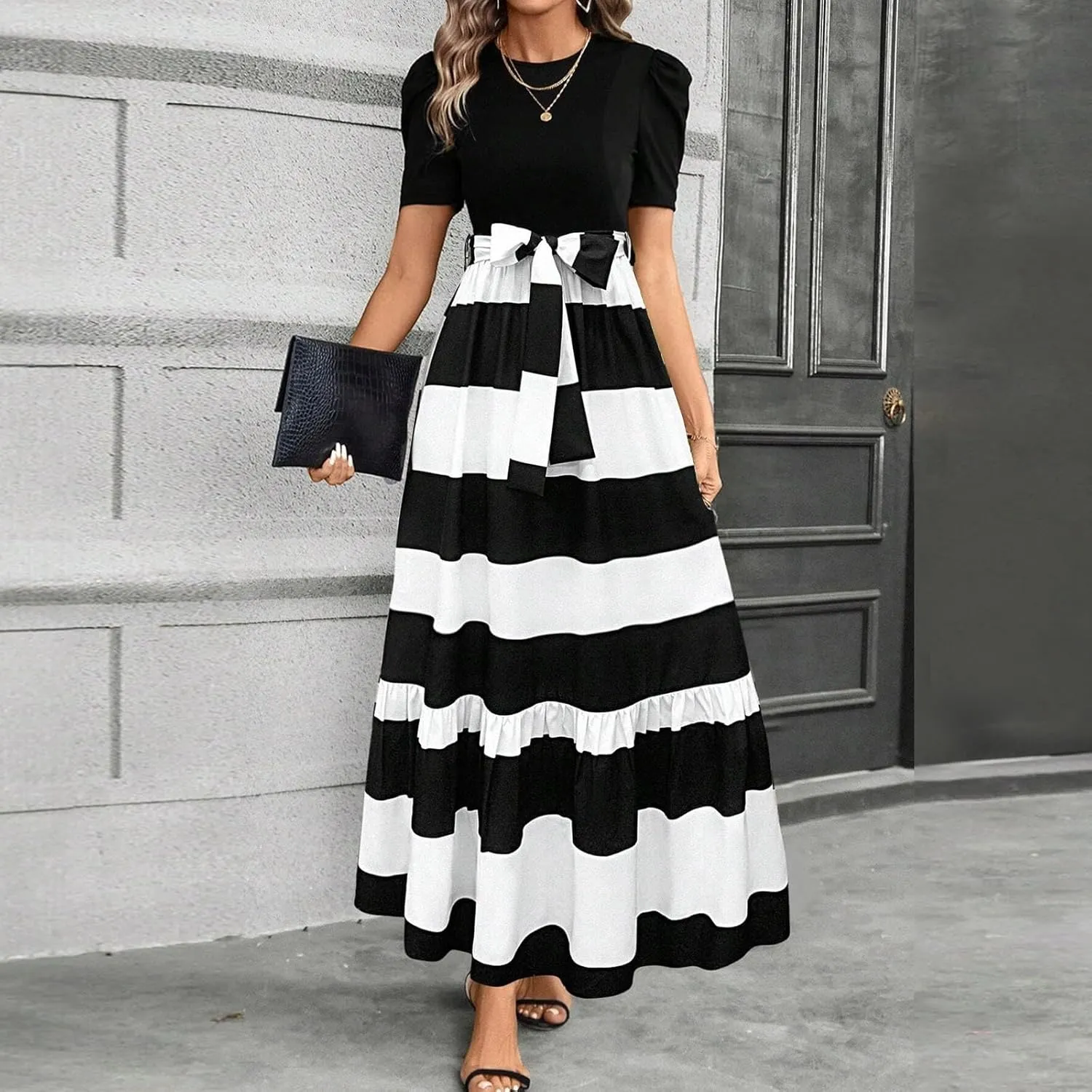 Spring Dresses for Women,Summer Dress for Women 2025 Plus Size Formal Wedding Guest A Line Womens Easter Dresses