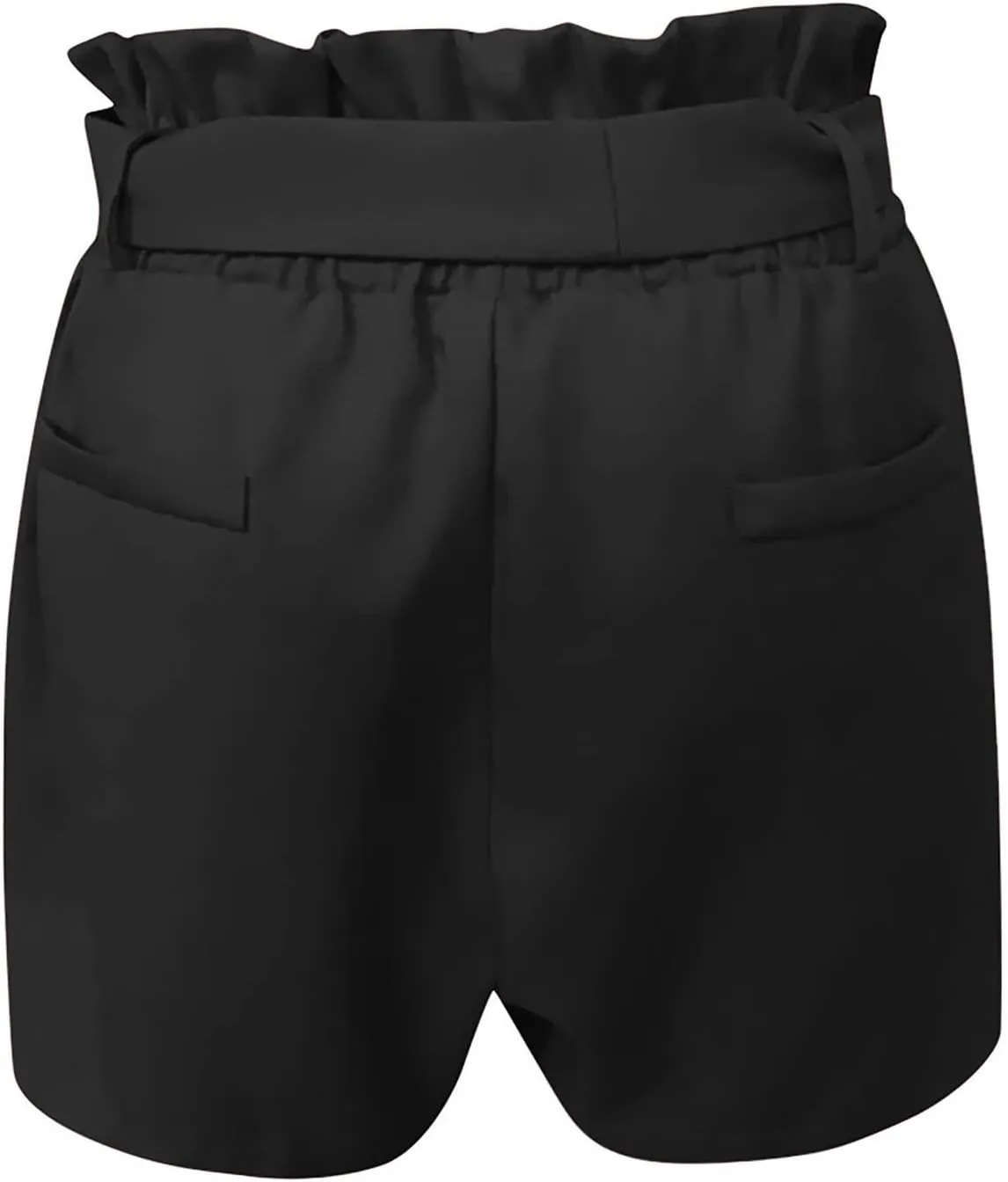 Summer Casual Shorts Women Stretchy Drawstring Pleated Ruffle High Waisted Shorts Womens Dressy Trendy Work Shorts
