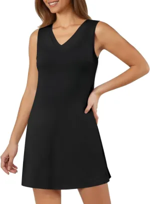 Summer Dresses for Women 2025 V-Neck Casual Side Split Sleeveless Dress for Women Vacation Sundress Easter Dresses