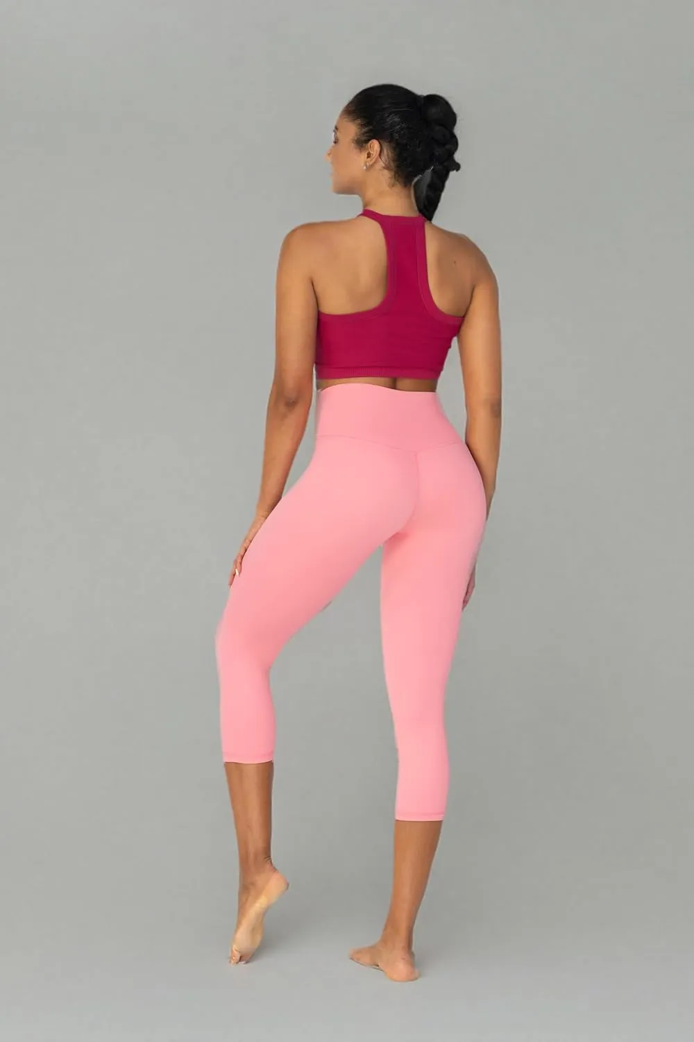 Sunzel Sunzfly Capri Leggings for Women, High Waisted Yoga Pants with Tummy Control for Workout Running Gym