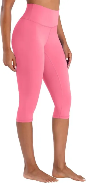 Sunzel Sunzfly Capri Leggings for Women, High Waisted Yoga Pants with Tummy Control for Workout Running Gym