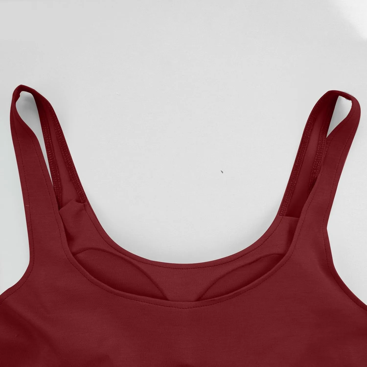 Tank Top with Built in Bra for Women Casual Summer Sleeveless Gym Crop Tops Workout Athletic Yoga Shirts