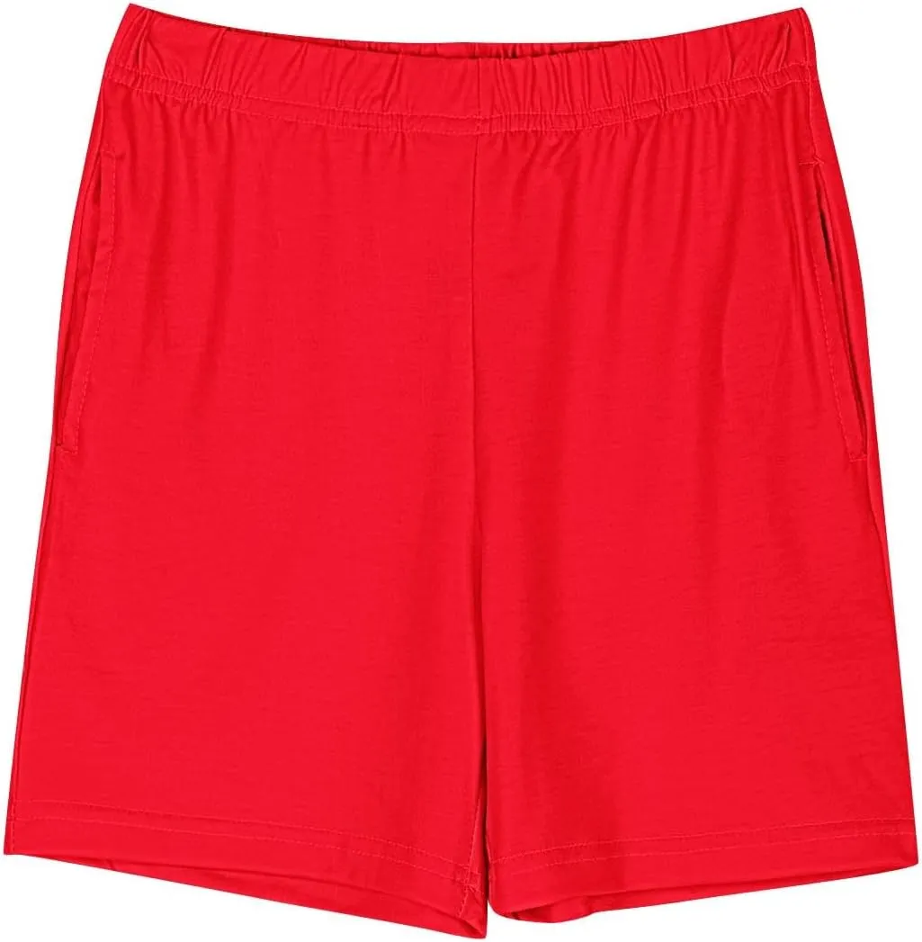 Teen Girls Preppy Athletic Shorts High Waist Elastic Sports Shorts Solid Quick Dry Running Shorts Pants with Pockets